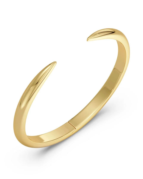 Edblad Crest Bangle In 14k Gold Plating On Stainless Steel