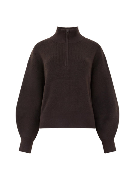 French Connection Light Weight Vhari Half Zip Jumper