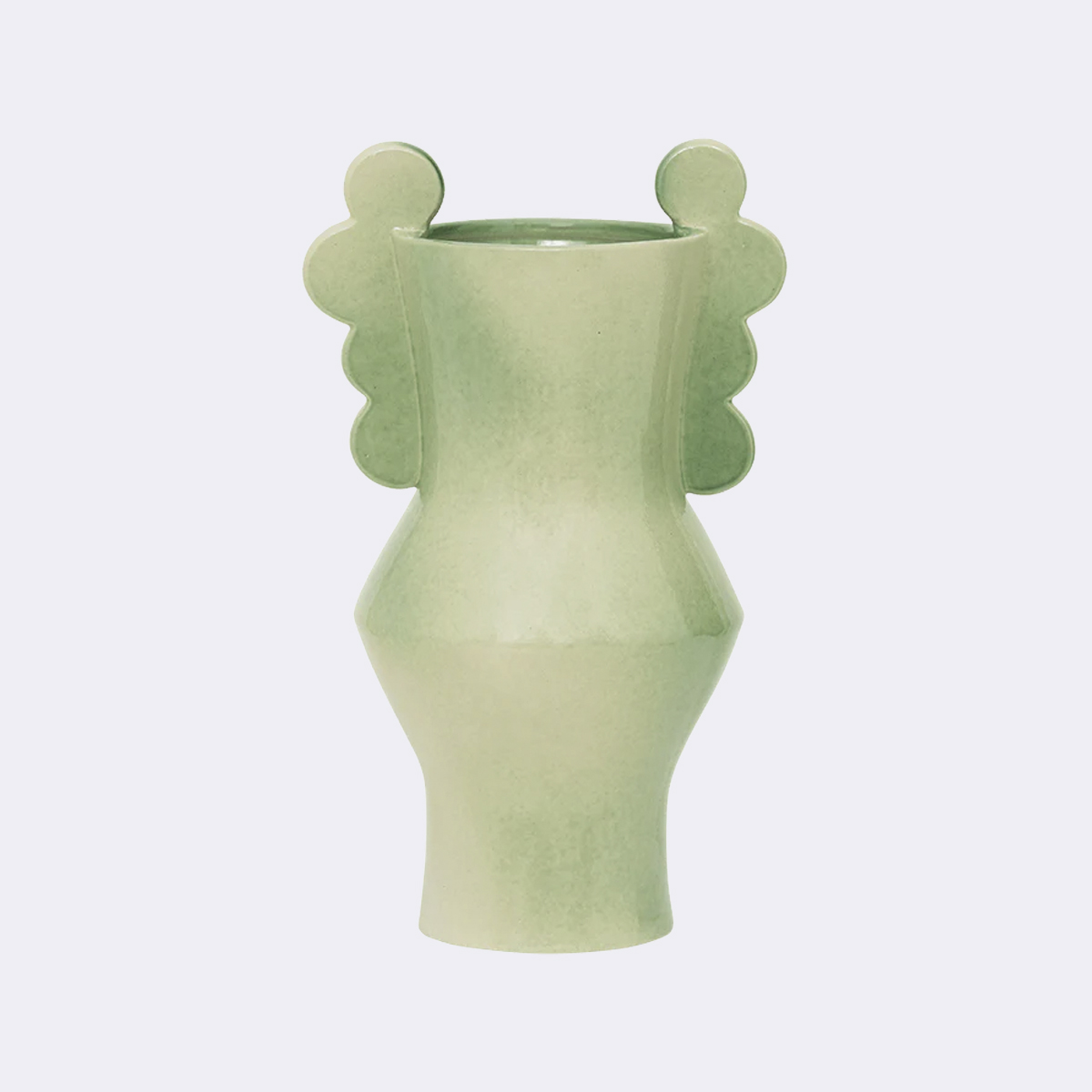 Urban Nature Culture Contemporary Design Pale Green Vase for Decoration or Flowers