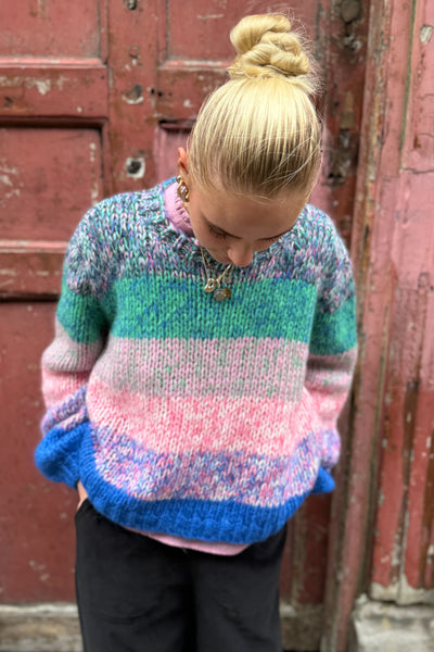 Dawn x Dare Gigi Blue Rainbow Jumper