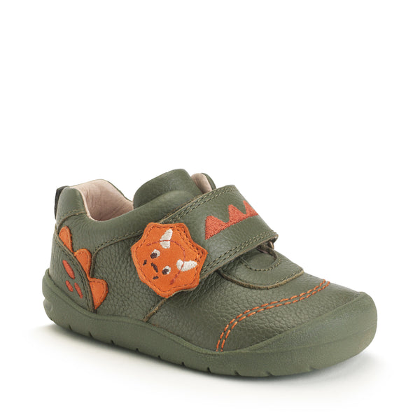 StartRite Dino Foot Velcro Shoes (khaki) 20-23.5