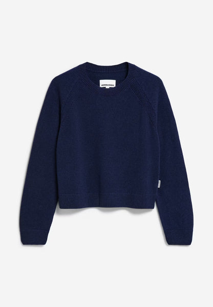 Armedangels Diliriaa Reglana Wool Jumper | Deep Sea Blue