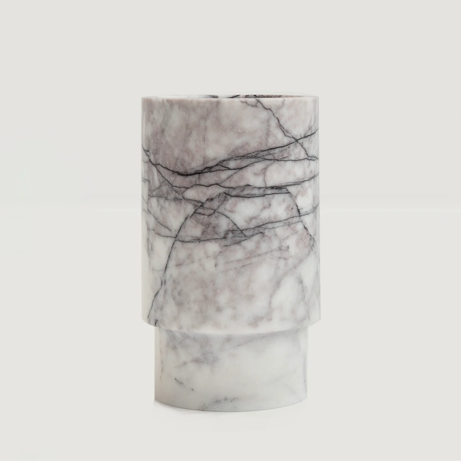 Kiwano Concept White Lilac Marble Wine Cooler