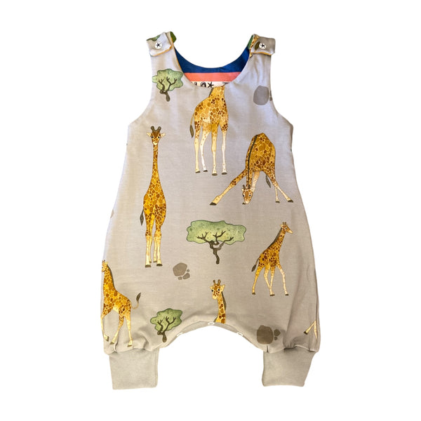 Ilo Romper Organic Cotton Adjustable Size Giraffe