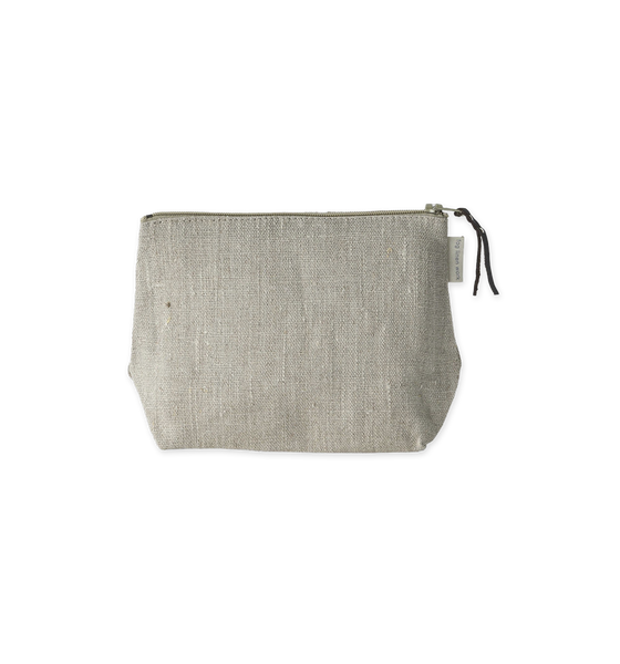 Fog Linen Work Natural Linen Chris Pouch, Medium