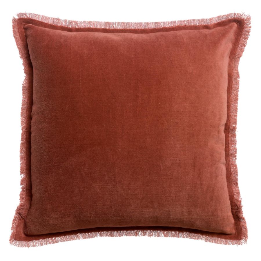 Vivaraise Plain cushion Fara Sienna 45x45cm