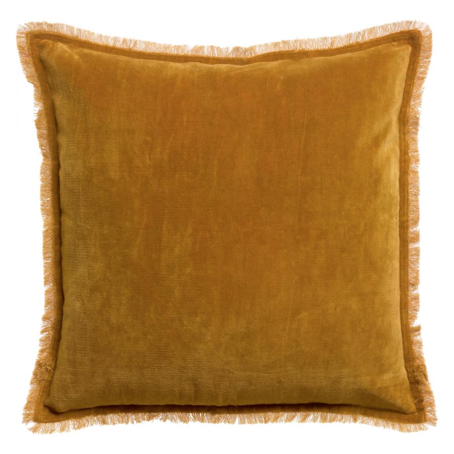 Vivaraise Plain cushion Fara Saffron 45x45cm