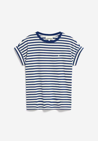 Armedangels Idaara Organic Cotton T-shirt | White-faded Indigo