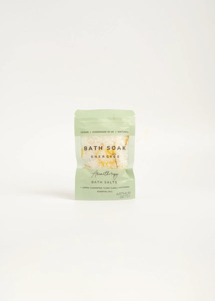 Arthur Betsy Aromatherapy Bath Soak Pouch Bath Salts- Energise