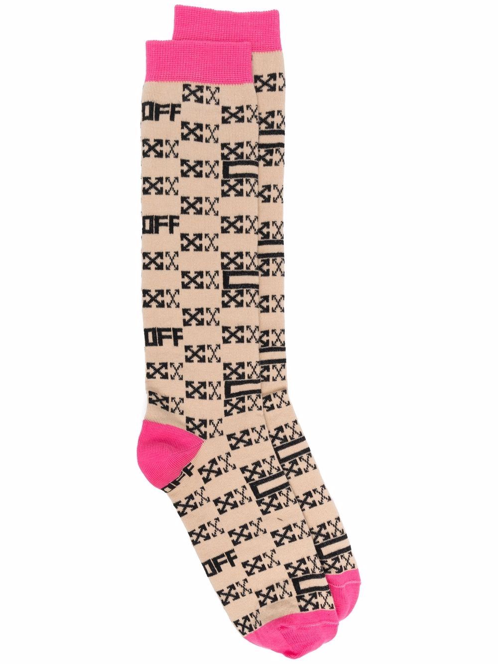 Off White Monogram Logo Long Socks