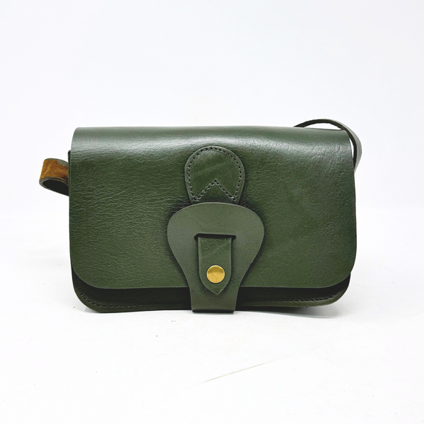 Atelier Marrakech Noah Leather Wallet Crossbody Bag Green