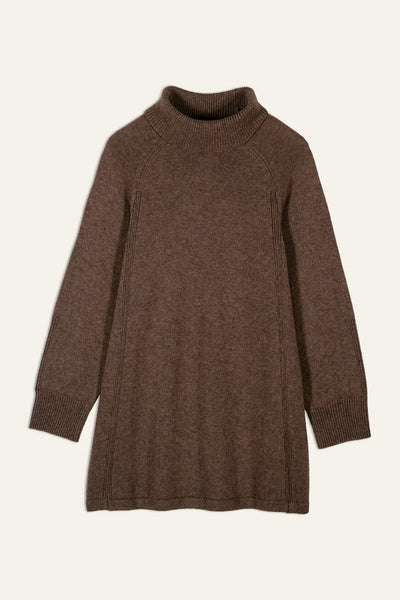 BA&SH Chocolate Medee Knit Dress