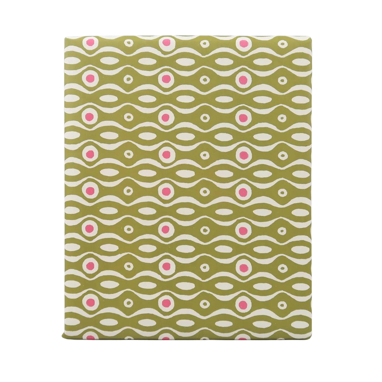 Cambridge Imprint Patterned Paper - Persephone Bright Olive and Cool Pink - 10 Sheets