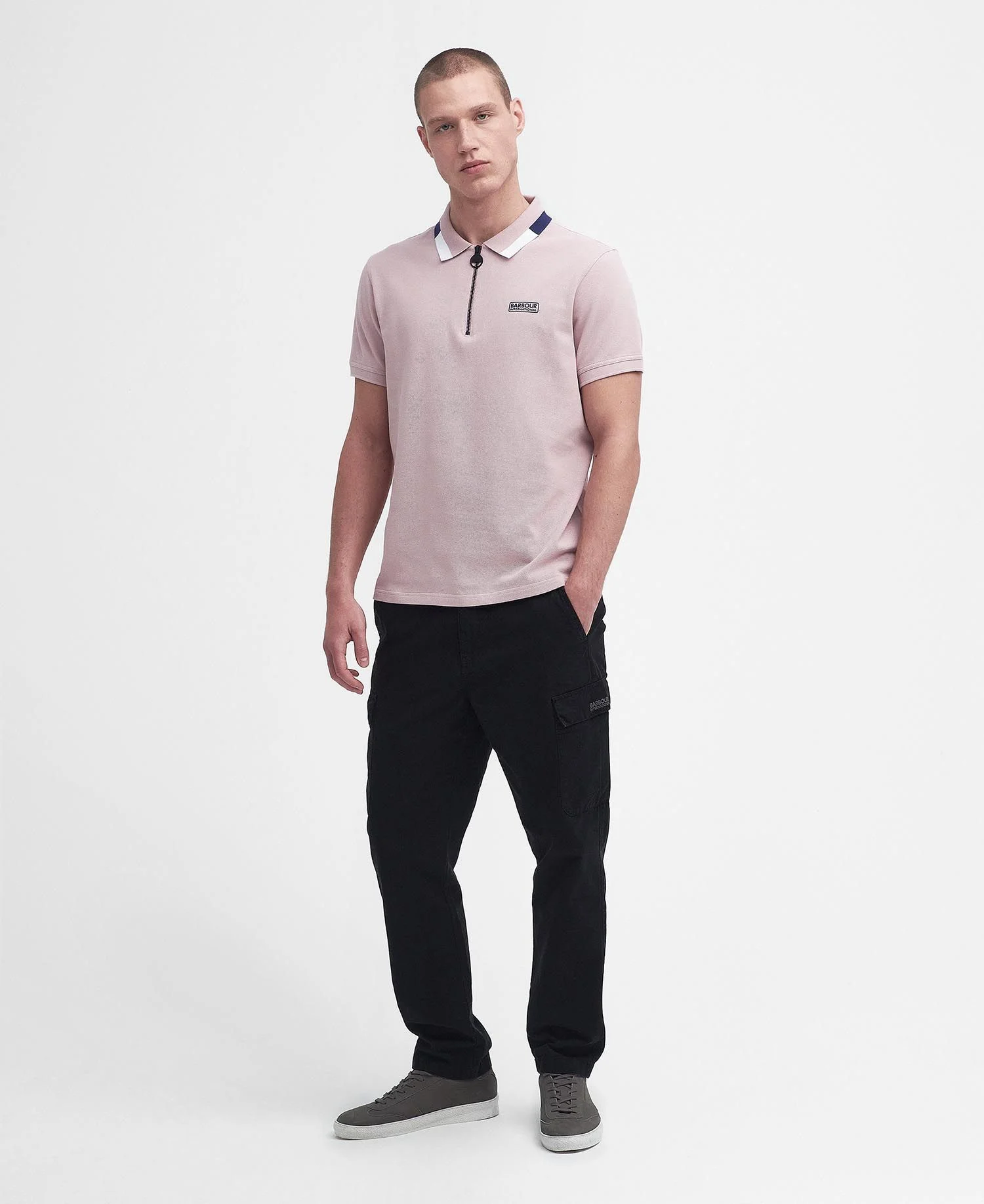 Barbour Barbour International Smith Polo Shirt Dusk Pink