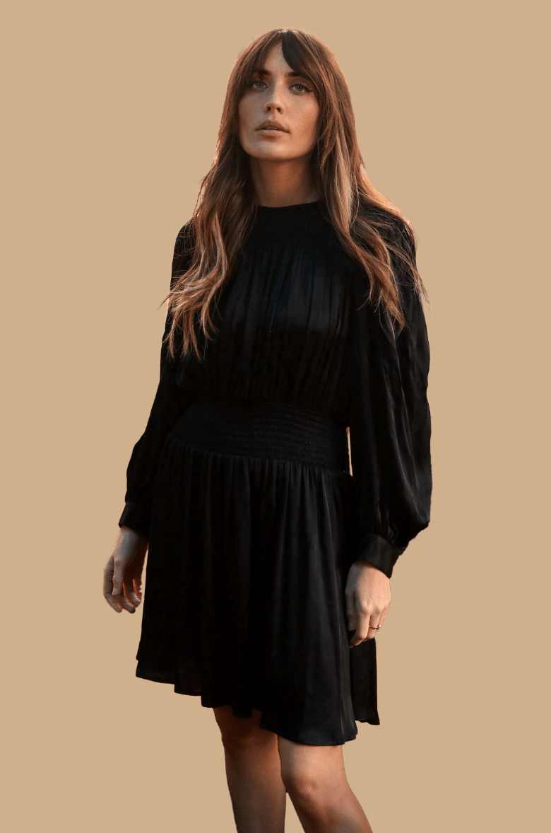 Traffic People Silkwood Dolly Dress In Black