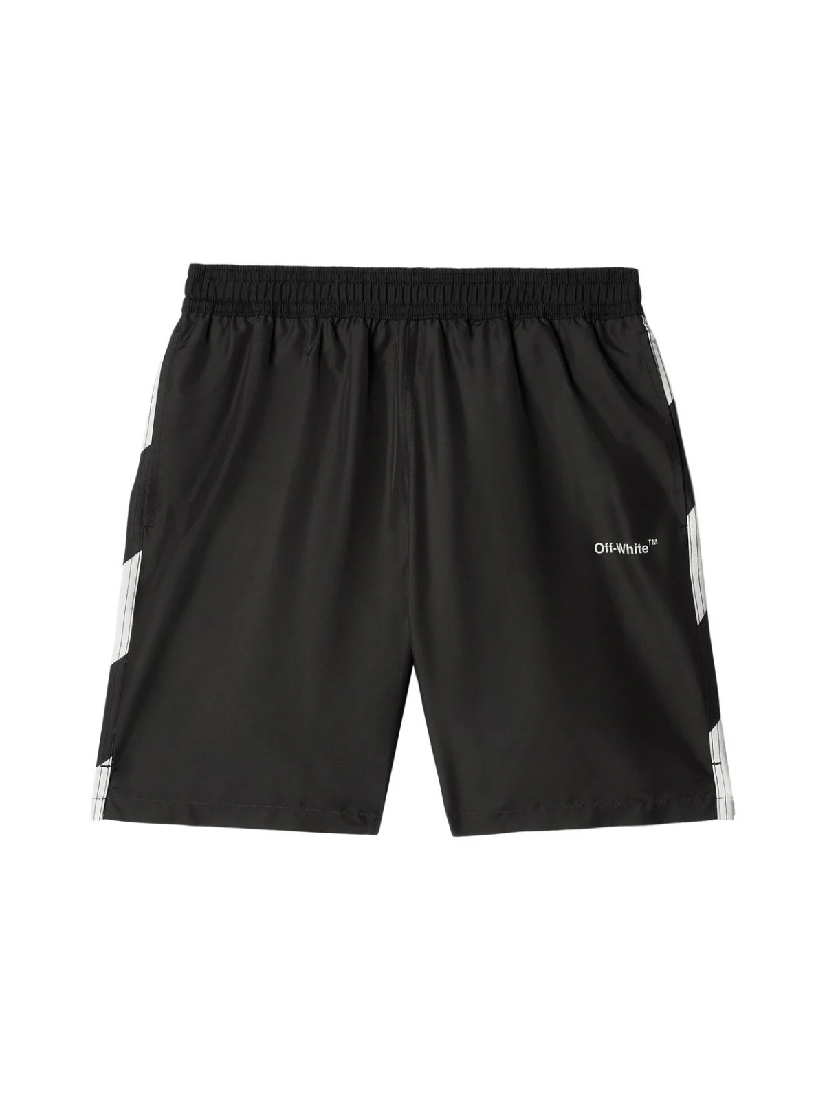 Off White Diagonal Logo Surfer Swim Shorts