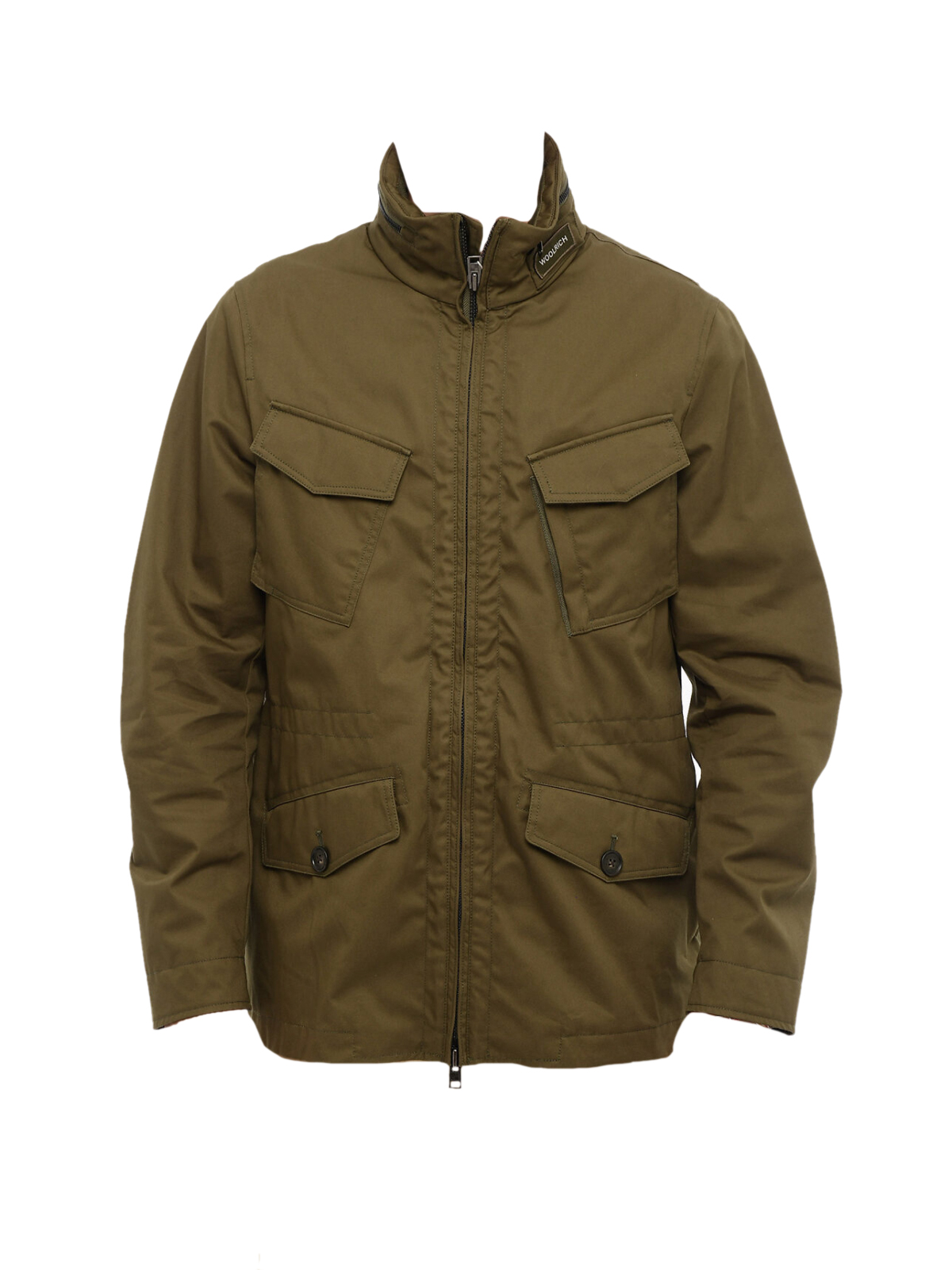 Woolrich Army Olive Cotton Utility Field Jacket