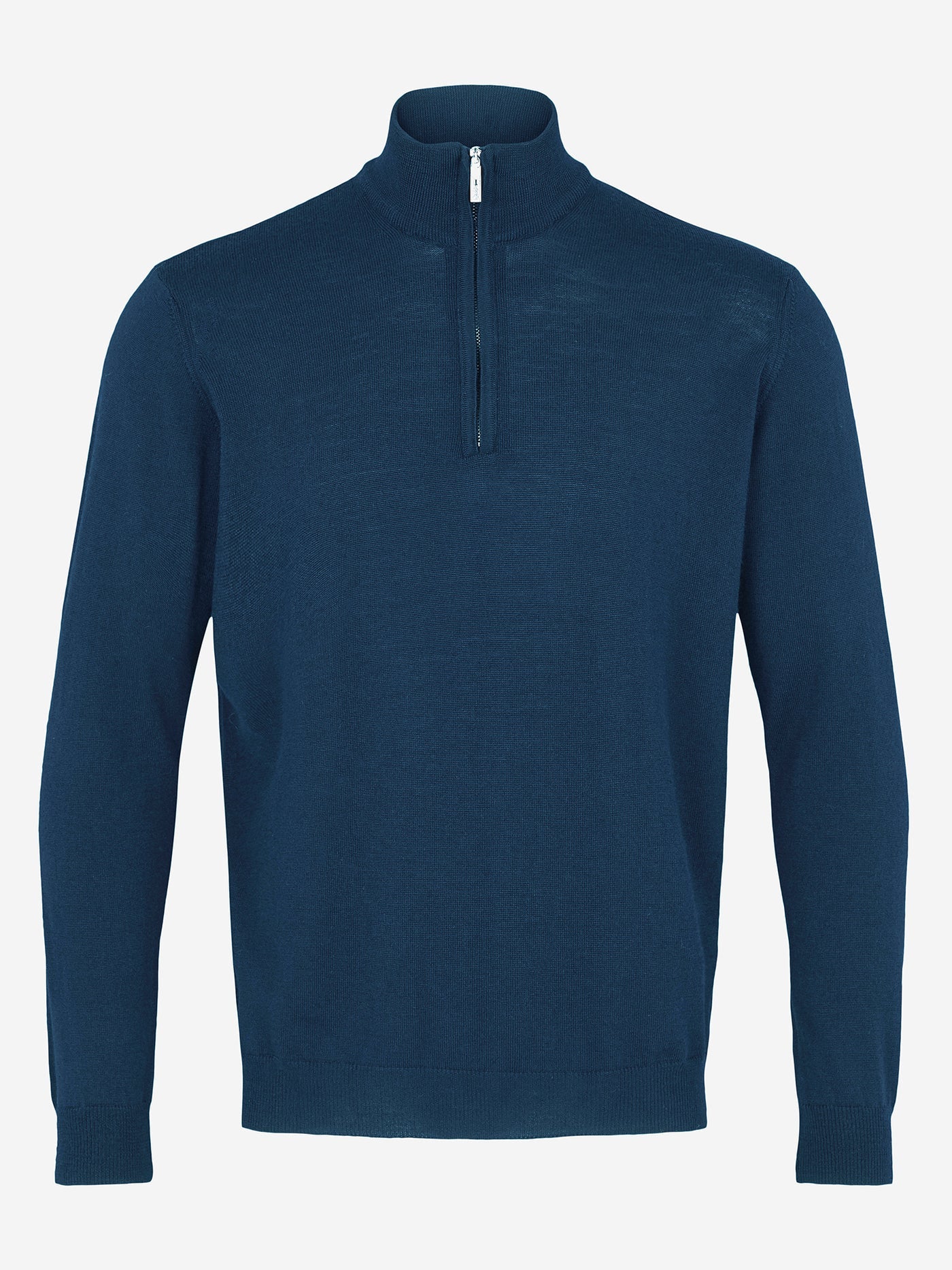 SAND - Mens Ibro Merino Half Zip Jumper In Blue