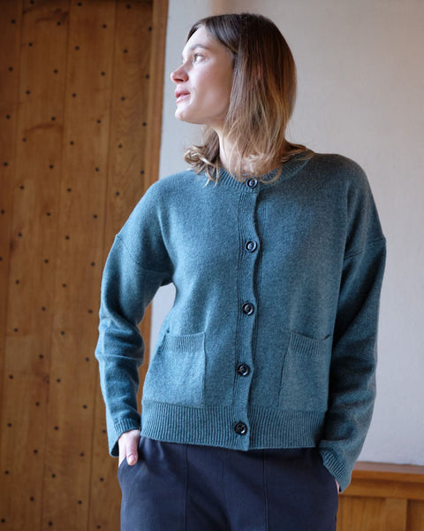 Bibico Mira Wool Cardigan - Caspian