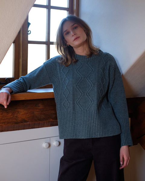 Bibico Elle Boxy Jumper - Caspian