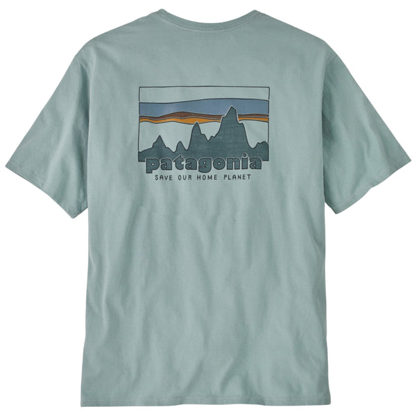 Patagonia Men's '73 Skyline Organic T-shirt Thermal Blue