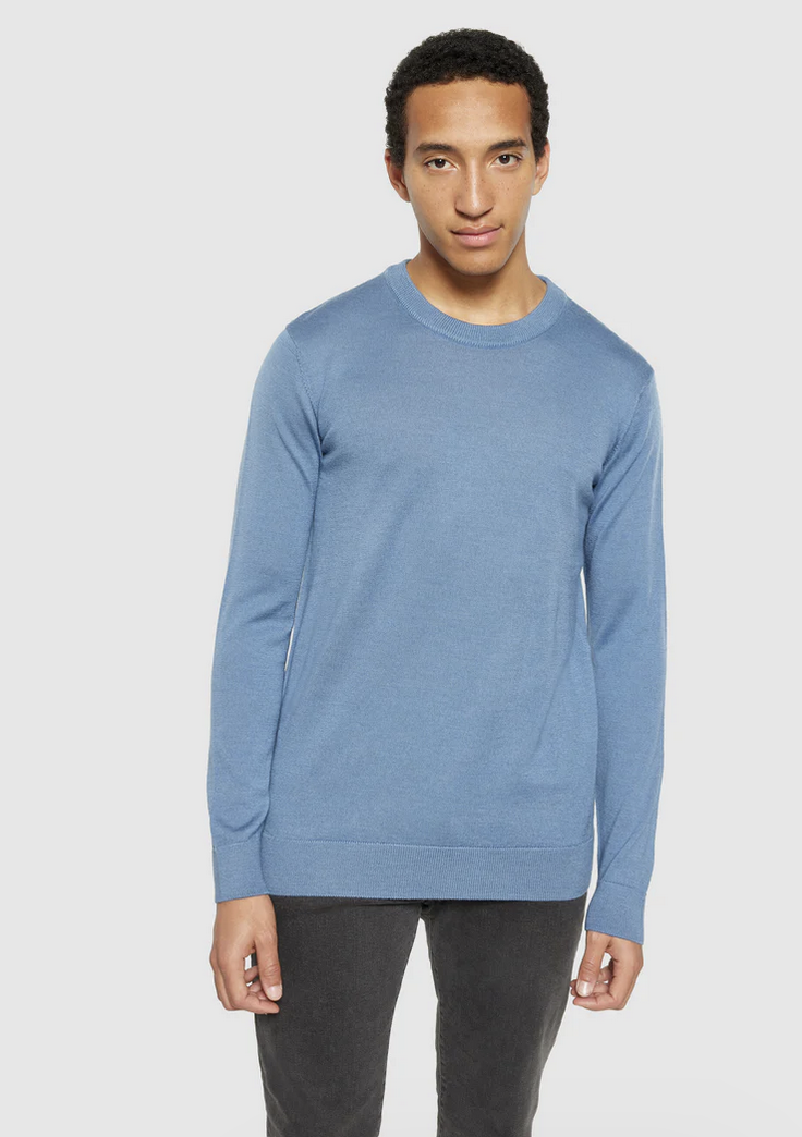 Knowledge Cotton Apparel  1080068 Regular Merino Knit Crew Neck