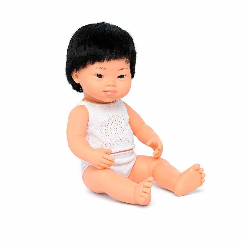 Miniland Down Syndrome Asian Boy Doll