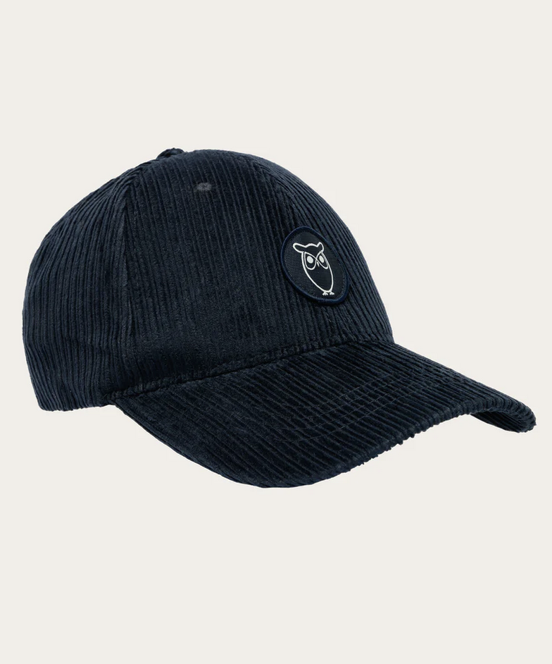 Knowledge Cotton Apparel  4230013 8 wales Corduroy Cap Total Eclipse 