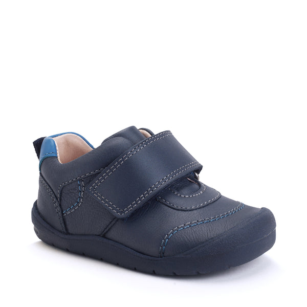 StartRite Summit Leather Velcro Shoes (navy) 20-23