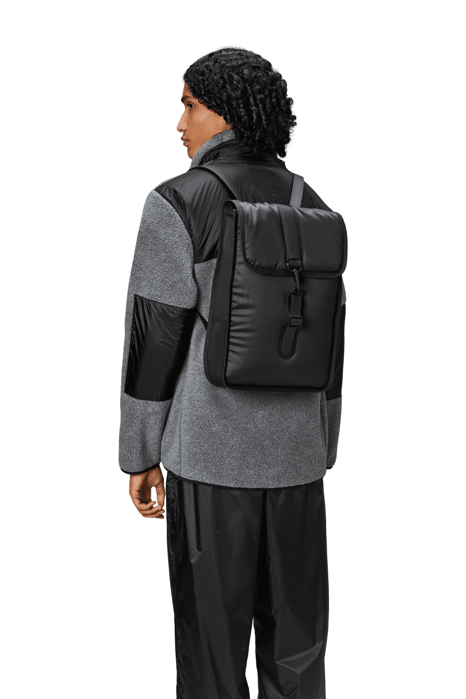 Rains 21740 Puffed Backpack Mini Black