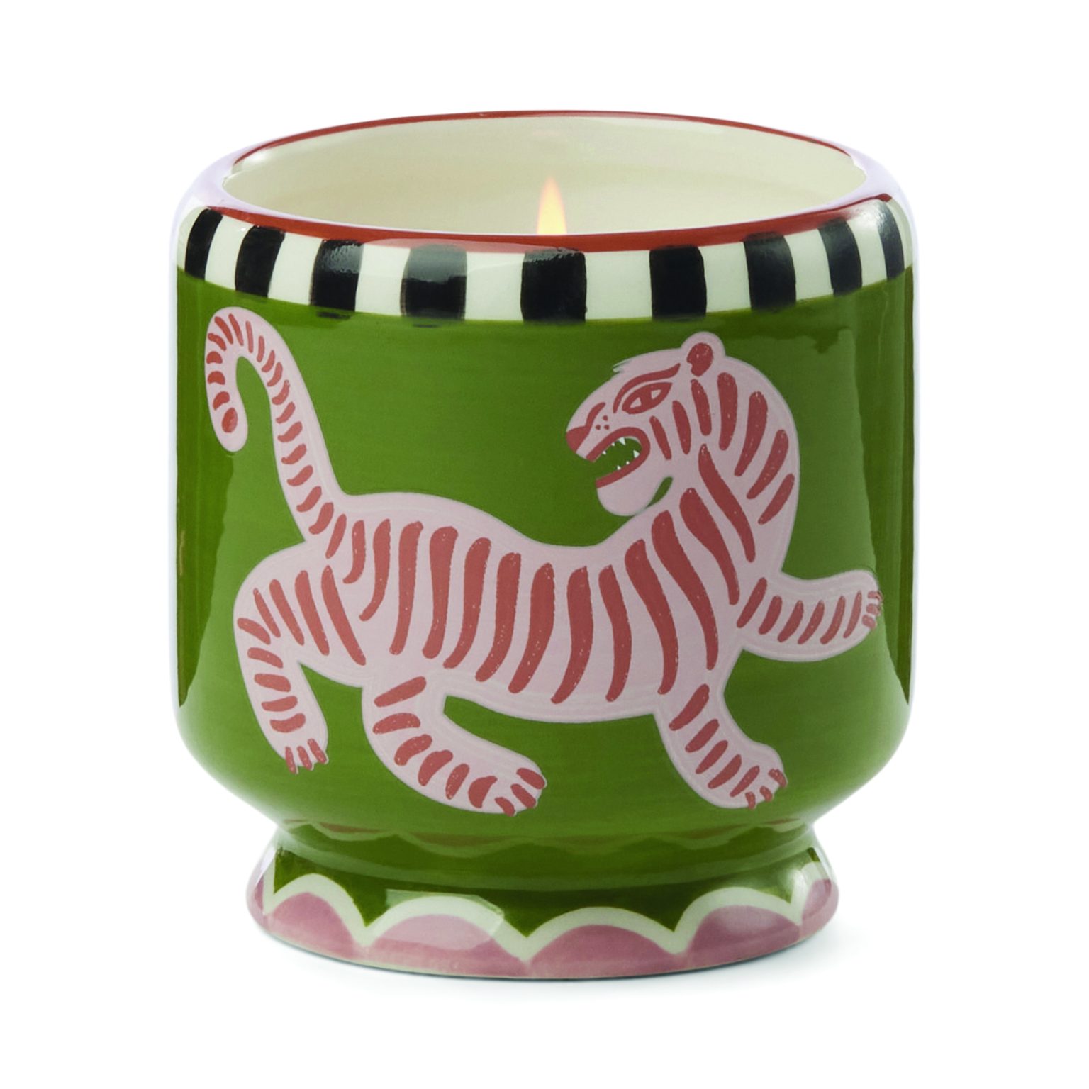 Paddywax Adopo Tiger Scented Candle – Black Cedar & Fig