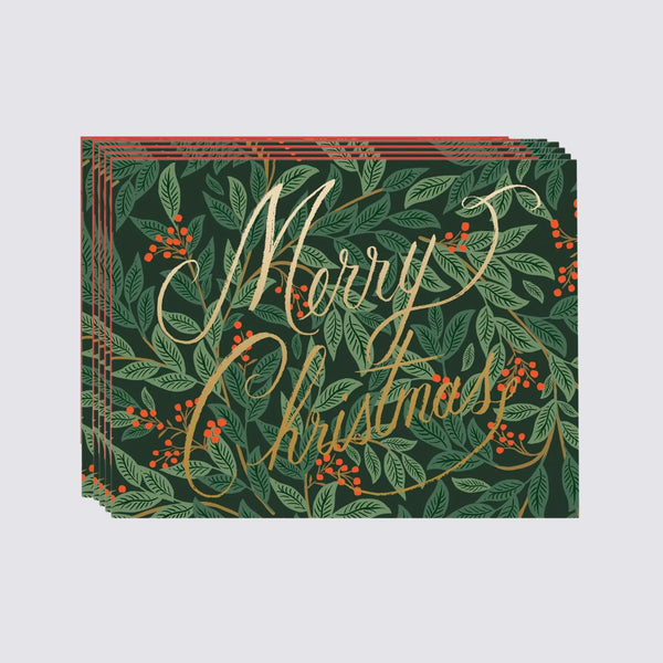 Rifle Paper Co. Willowberry Christmas - Set Of 8