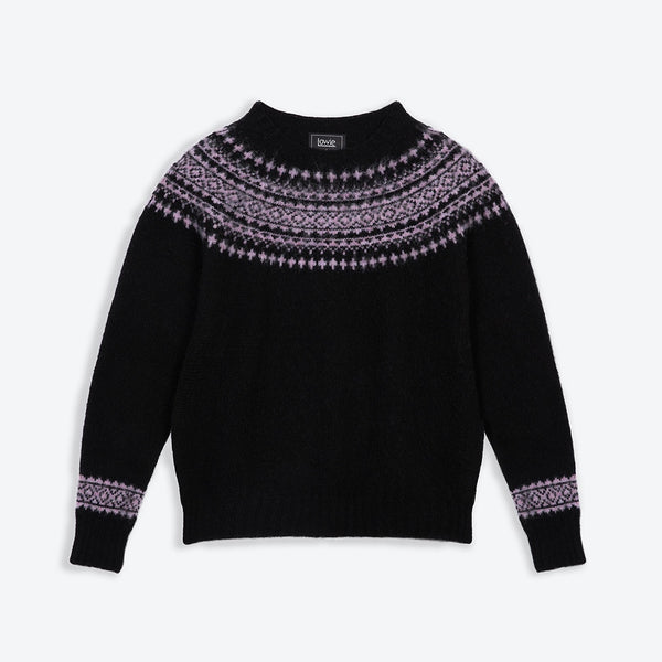 Lowie Black + Lilac Snow Jumper