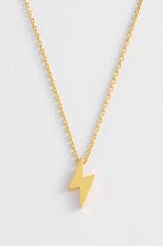 Estella Bartlett  Power Bolt Necklace Gold