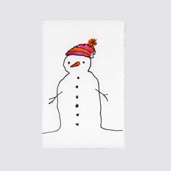 Scribble & Daub Snowman Handfinished