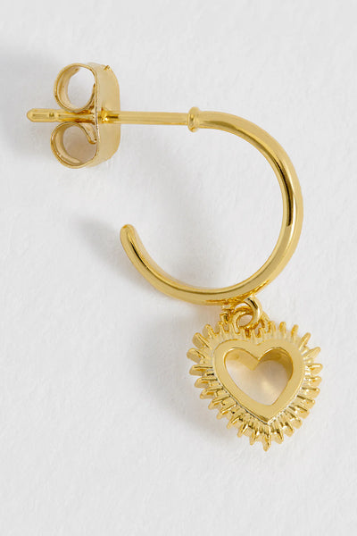 Estella Bartlett  Heartburst Hoop Earrings