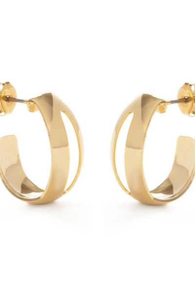 Amano Studio Amano Vintage Style Cut-out Hoop Earrings