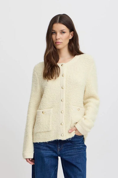 ICHI Valmai Birch Cardigan