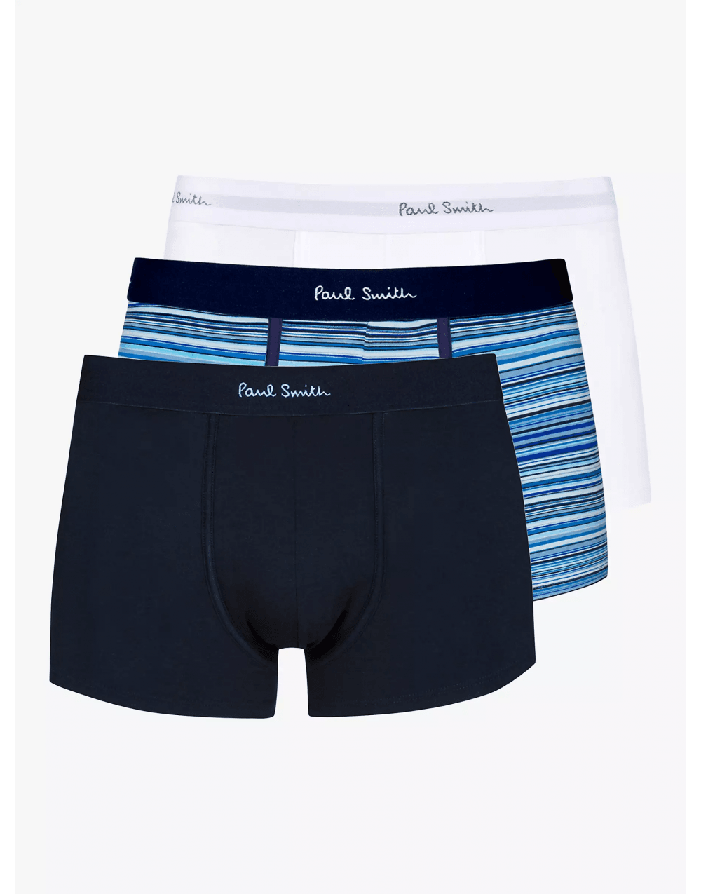 Paul Smith Paul Smith 3 Pack Underwear Col: White/blue Stripe/black, Size: Xl