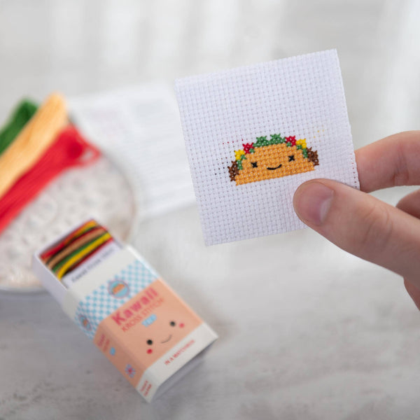 Marvling Bros Ltd Kawaii Taco Mini Cross Stitch Kit