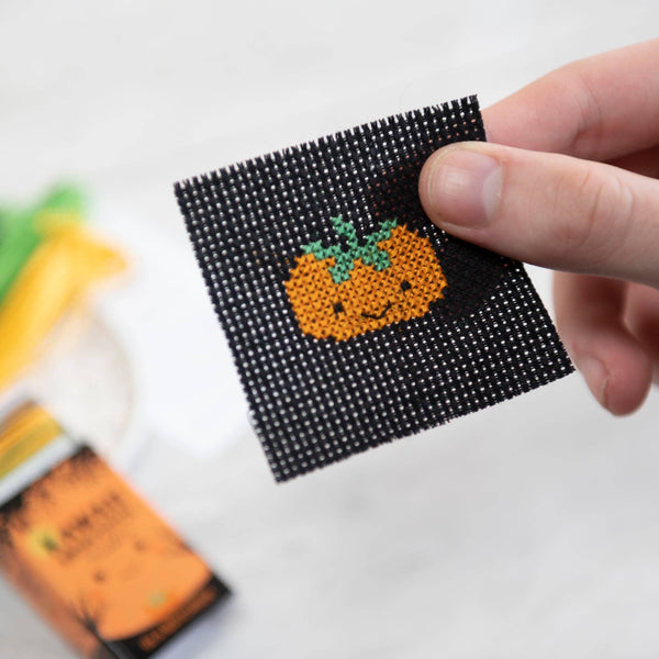 Marvling Bros Ltd Kawaii Halloween Pumpkin Mini Cross Stitch Kit