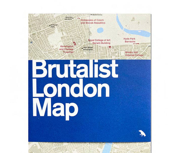 Blue Crow Media Brutalist London Map