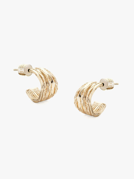 Tutti & Co Spiral Earrings Gold