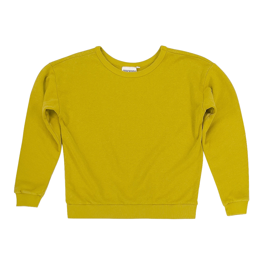 Jungmaven Crux Cropped Sweatshirt | Citrine Yellow