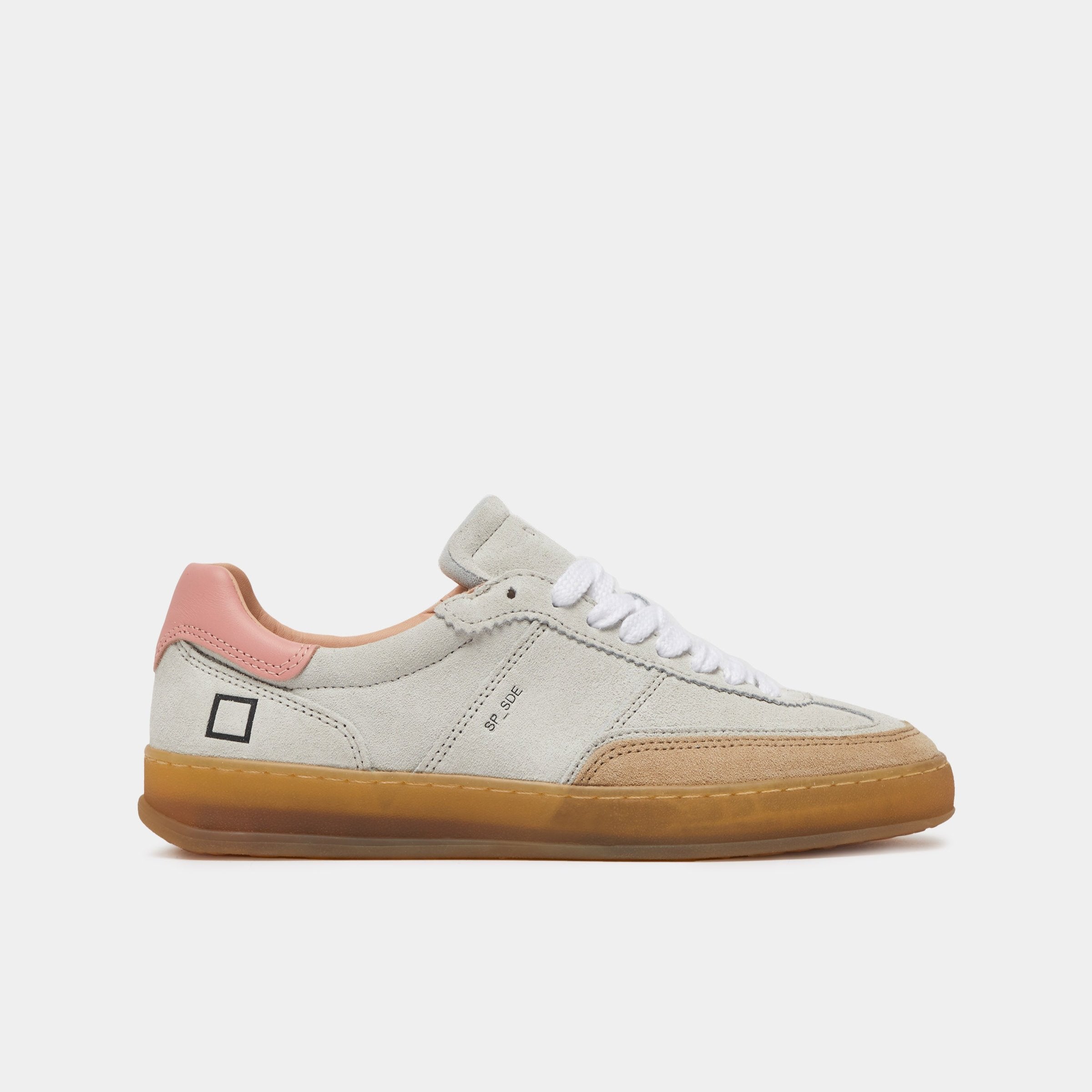 D.A.T.E Sporty Low Oyster Suede Sneaker