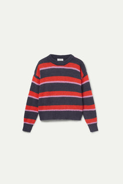 Compania Fantastica Red Striped Knitted Sweater