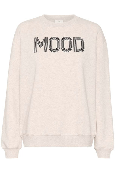 KAFFE Molly Sweat Shirt In Feather Gray Melange