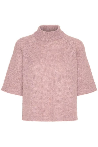 KAFFE Emilie Knit Pullover In Mesa Rose Melange