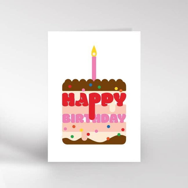 Dicky Bird Sprinkles Cake Greeting Card