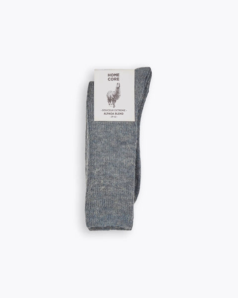 Homecore Chaussettes Alpaca Blend Socks - Earth Denim Blue